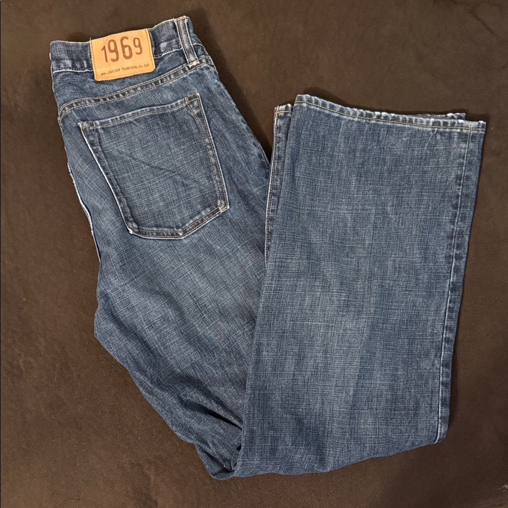 GAP Men's Loose Fit Blue Straight Jeans